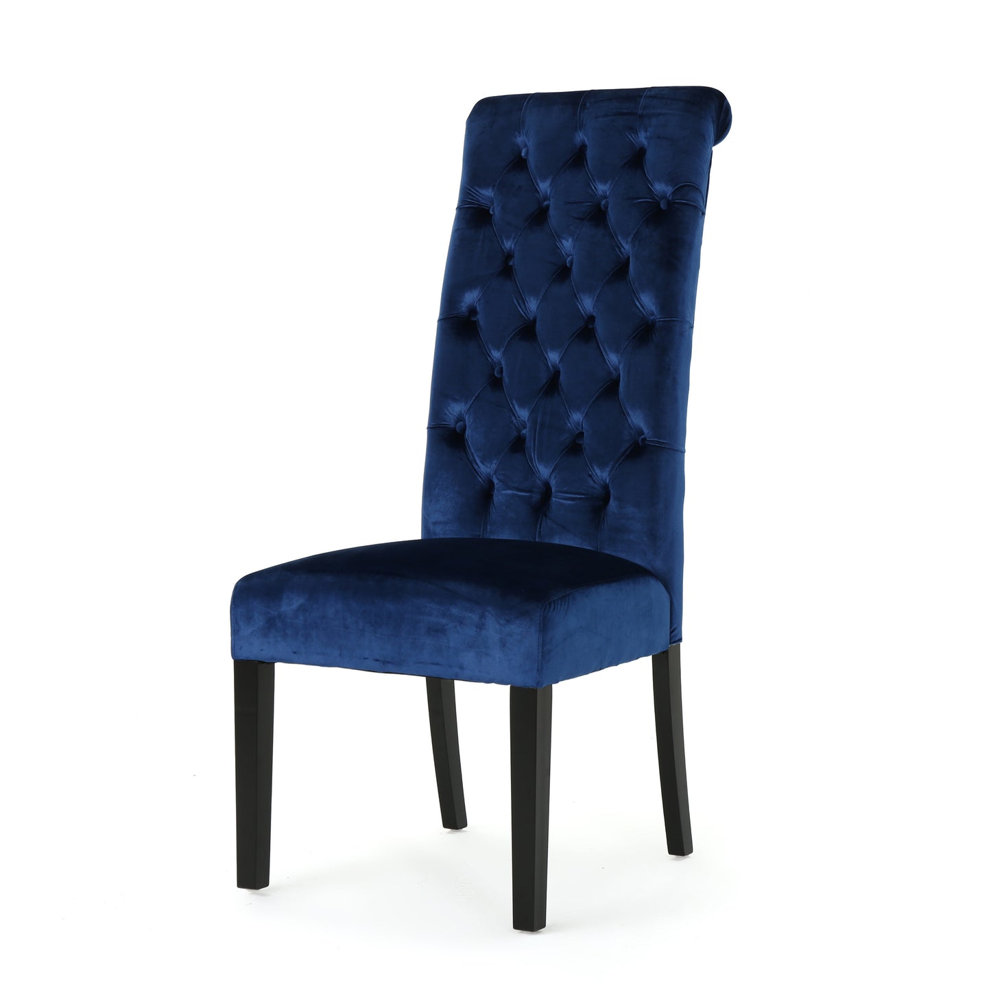 Leona Tall Back Tufted New Velvet Dining Chair (Set of 2)