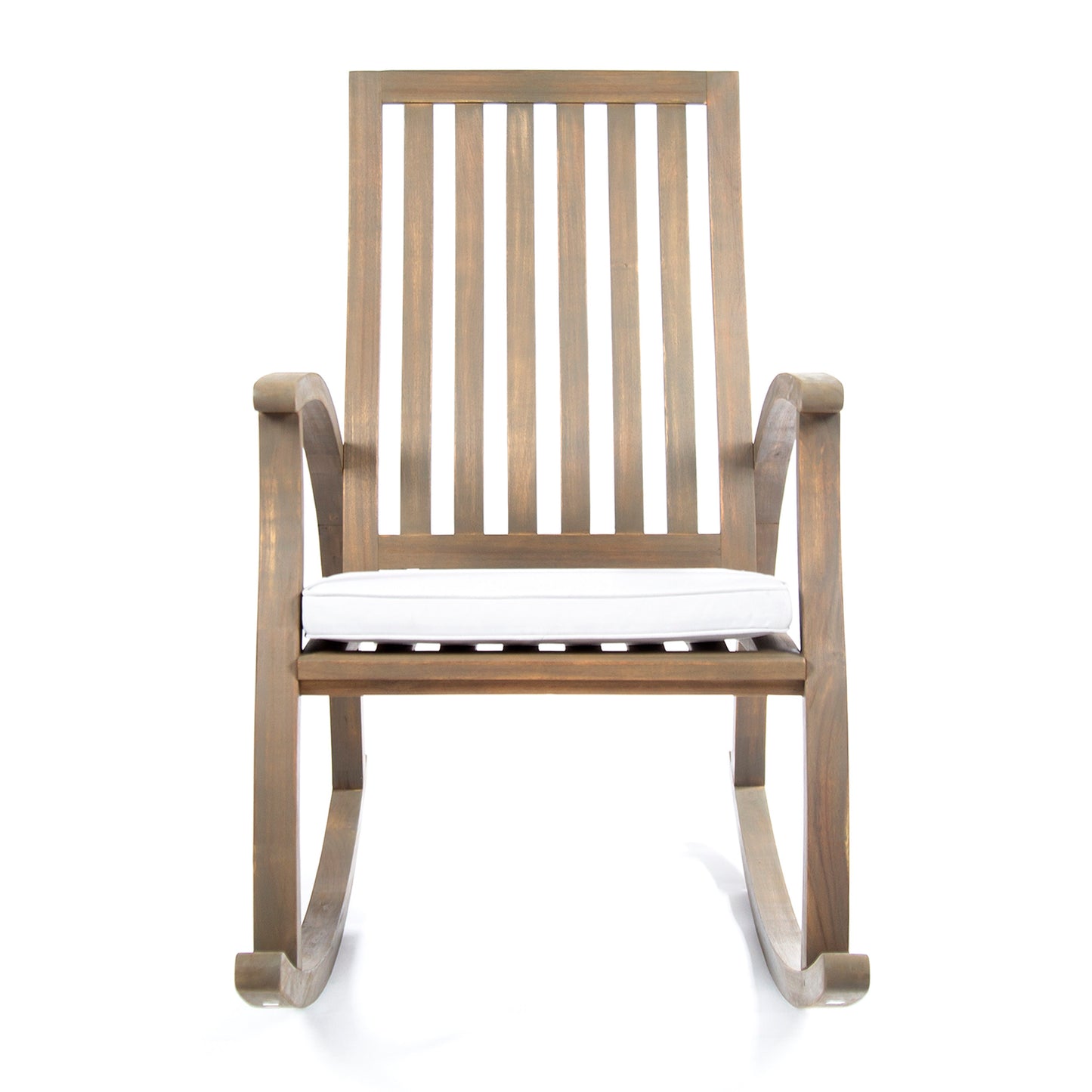 Cattan Outdoor Acacia Wood Rocking Chair with Water Resistant Cushion