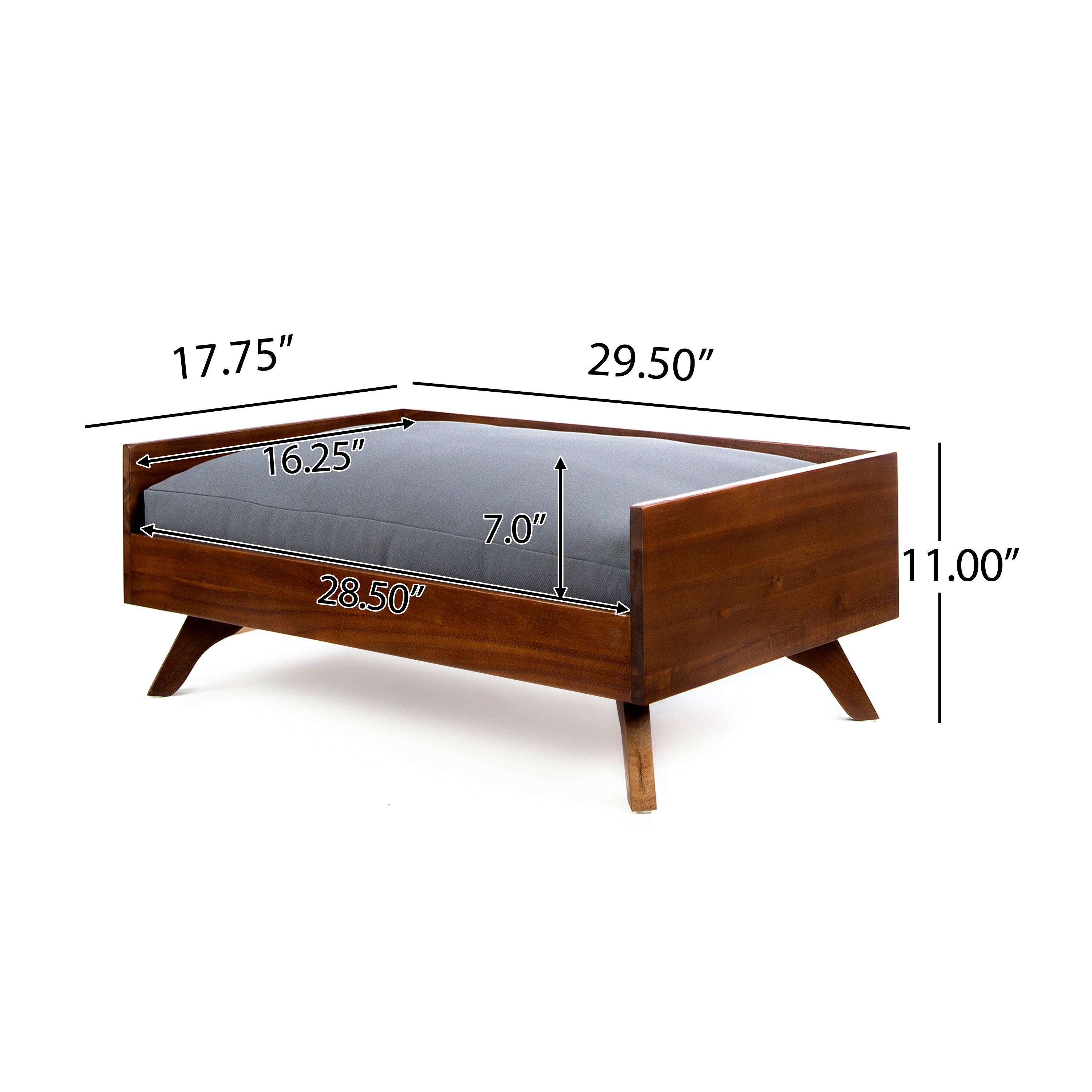 Dog bed clearance wood frame