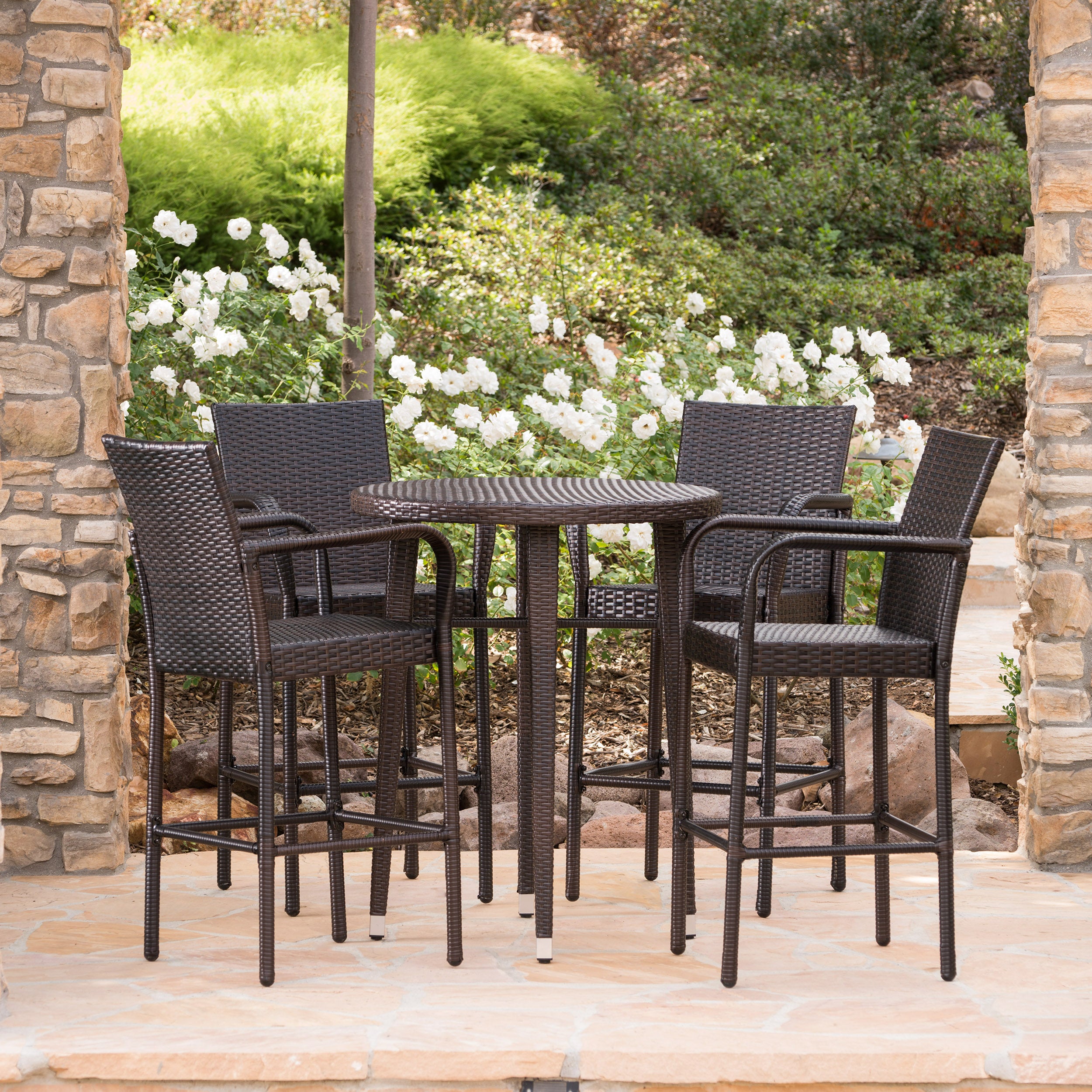 Outdoor barstool table online set