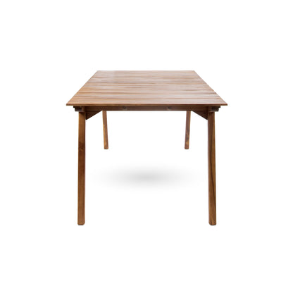 Sere Indoor Farmhouse Cottage Teak Finished Acacia Wood Dining Table