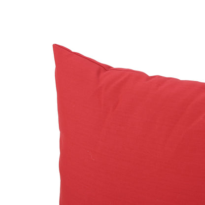 Kaffe Indoor Red Water Resistant Square Throw Pillow