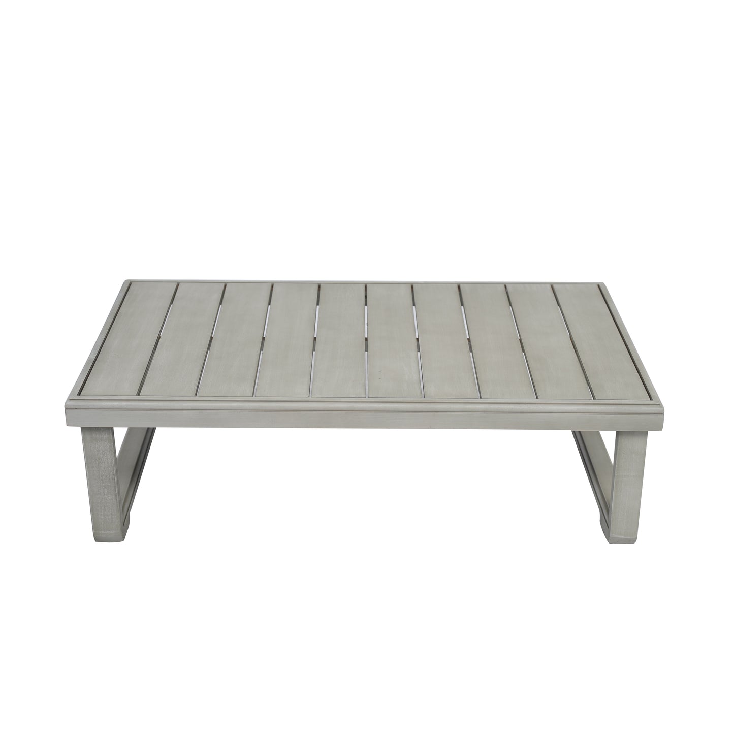 Andrae Outdoor Acacia Wood Rectangular Coffee Table