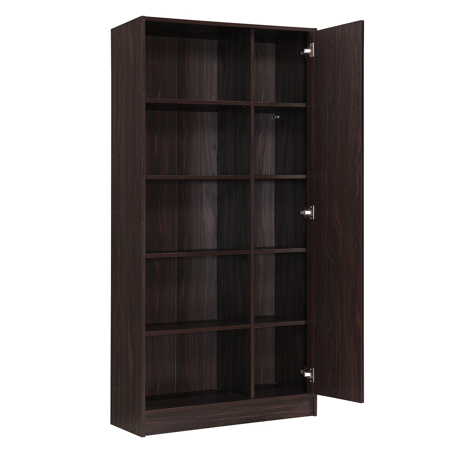 Annabelle Mid Century Modern 5-Shelf Bookcase