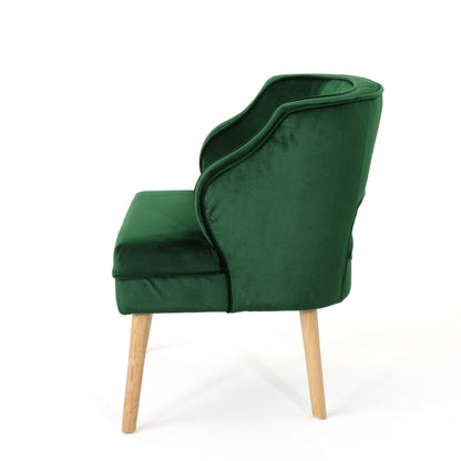 Michaela Mid Century Modern Velvet Accent Chair