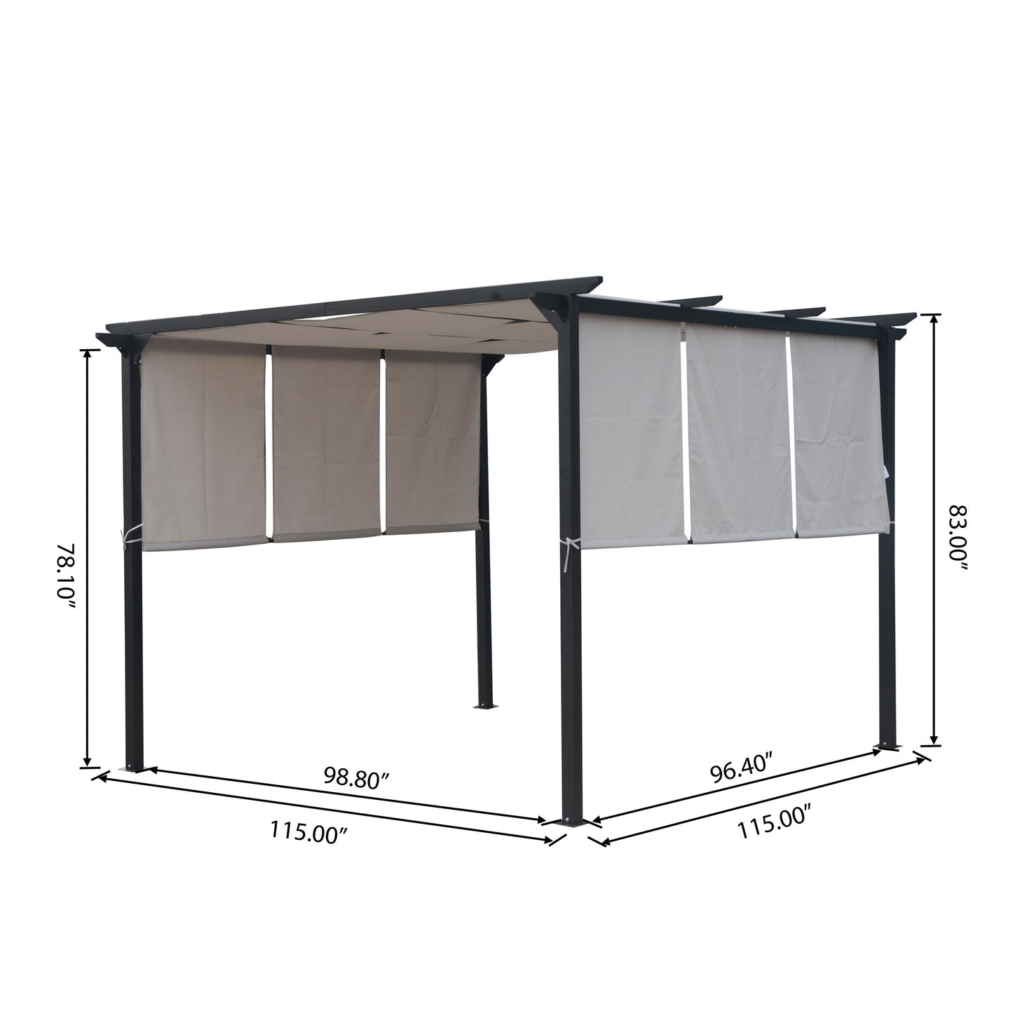 Dione Outdoor Modern 10 x 10 Foot Canopy