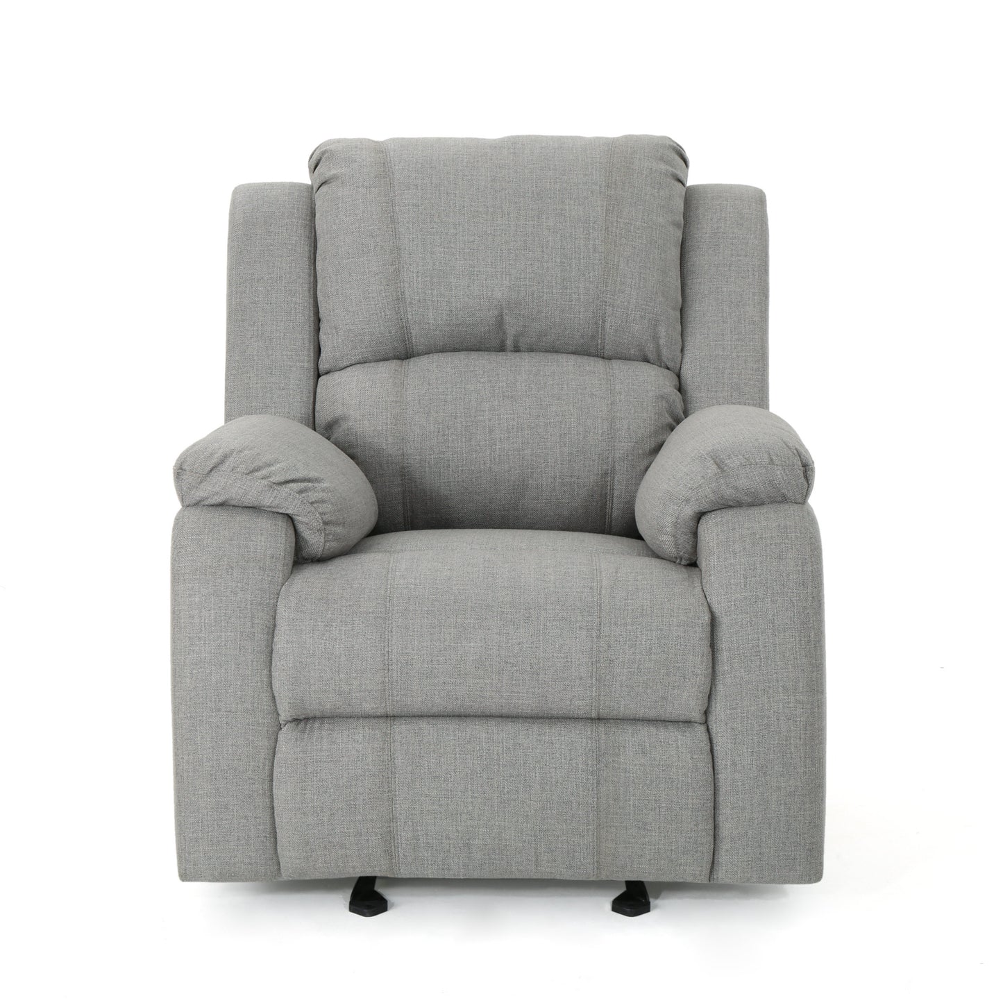 Scarlett Contemporary Pillow Top Fabric Upholstered Gliding Recliner Chair