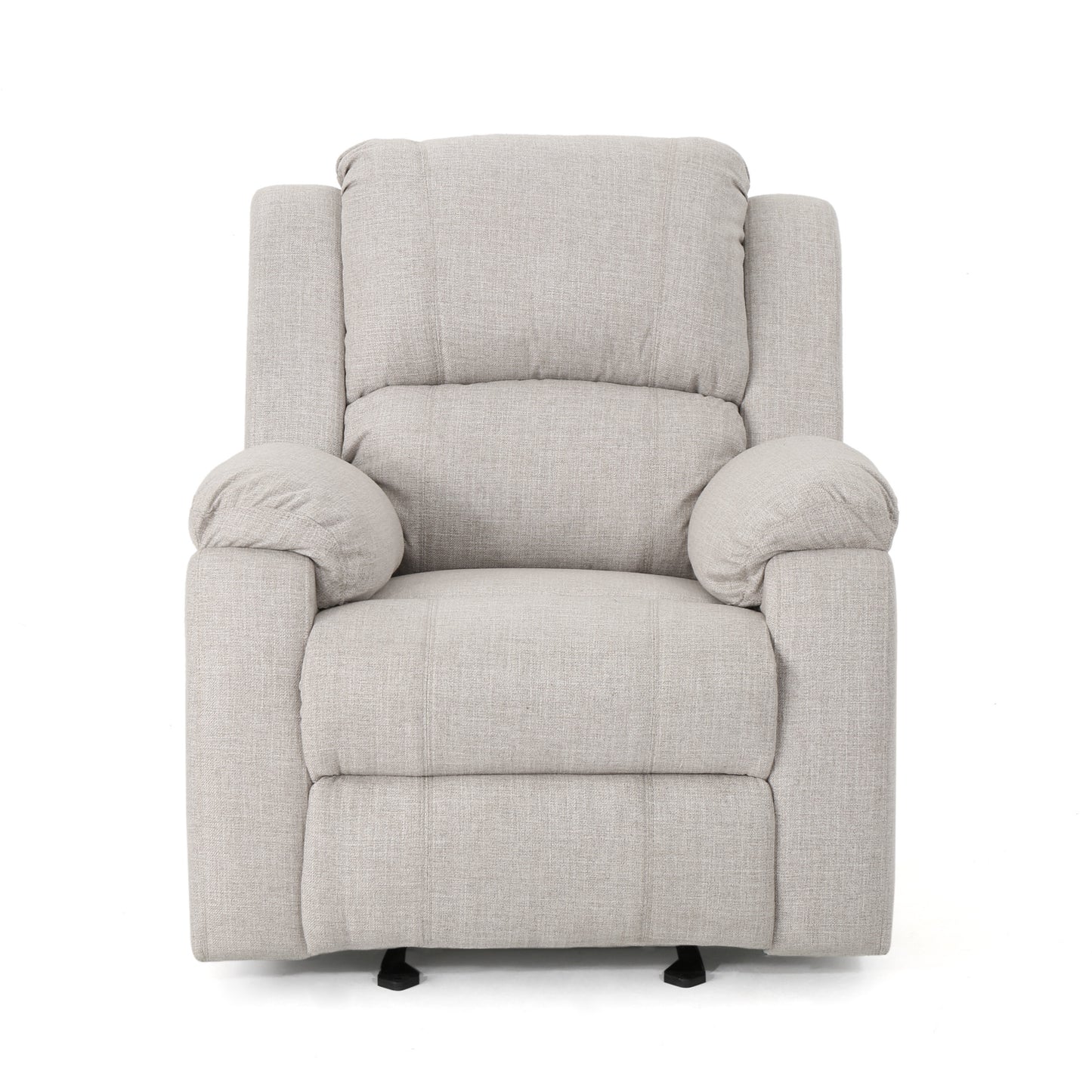 Scarlett Contemporary Pillow Top Fabric Upholstered Gliding Recliner Chair