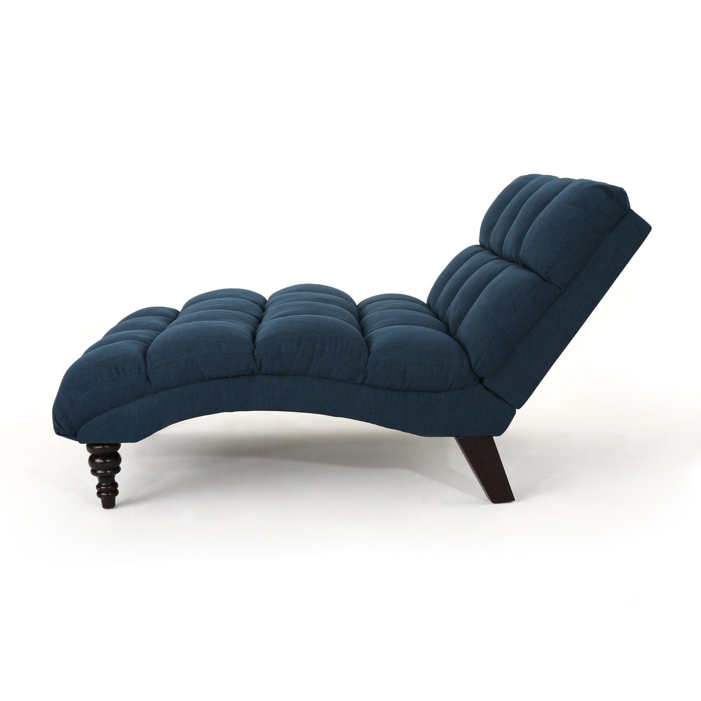 Olympia Modern Tufted Fabric Double Chaise Lounge