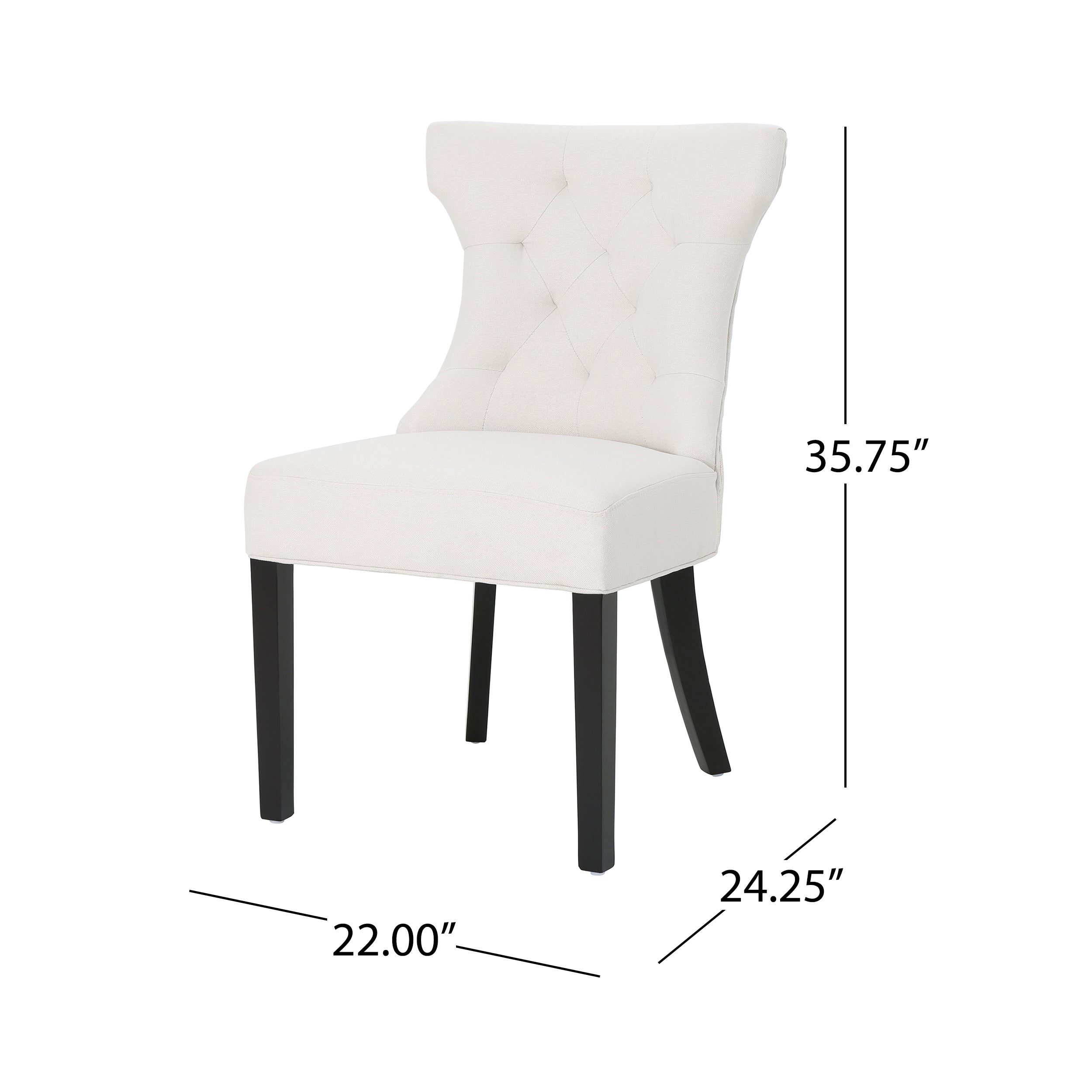 Two tone upholstered online dining chairs