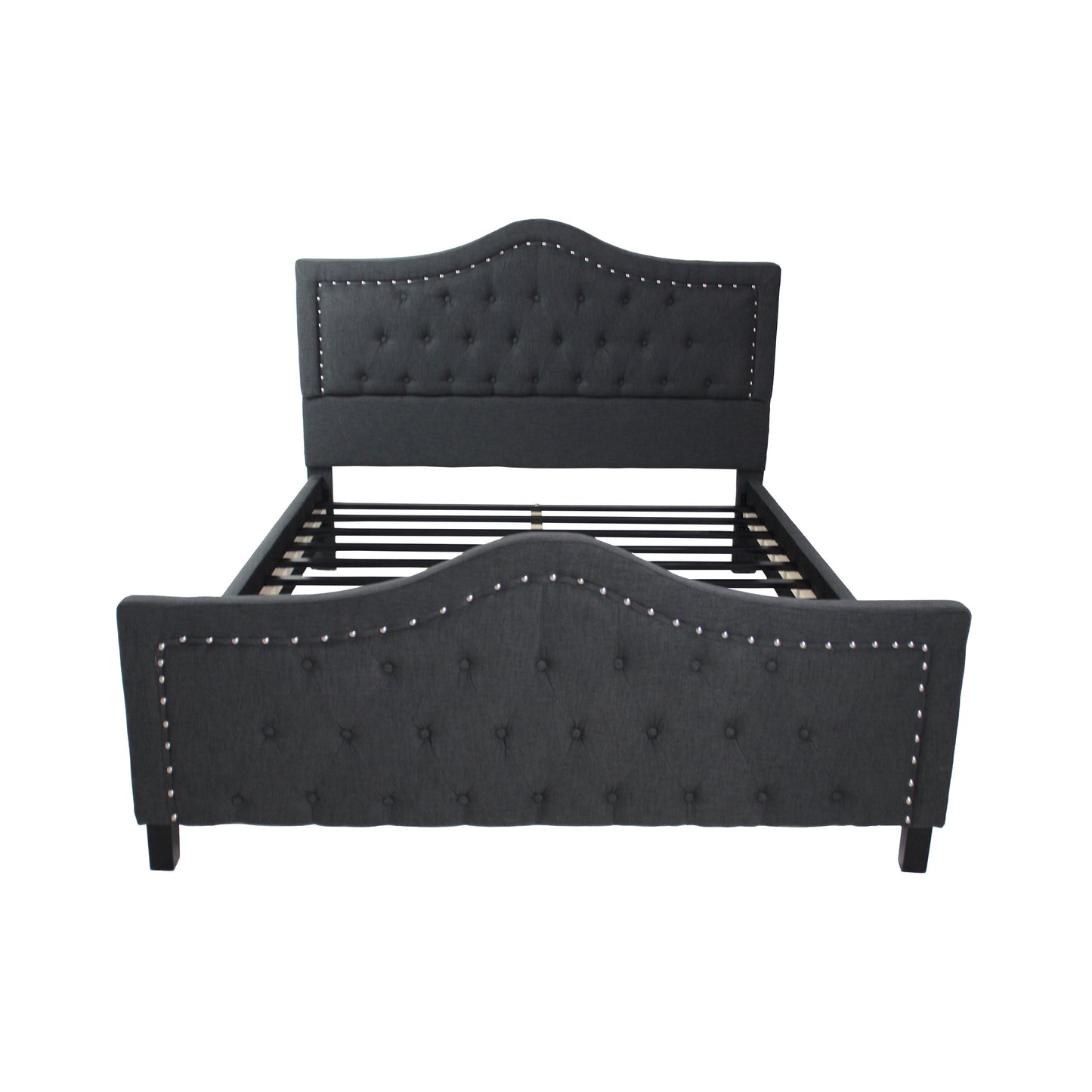Mason Fully-Upholstered Traditional Bed Frame