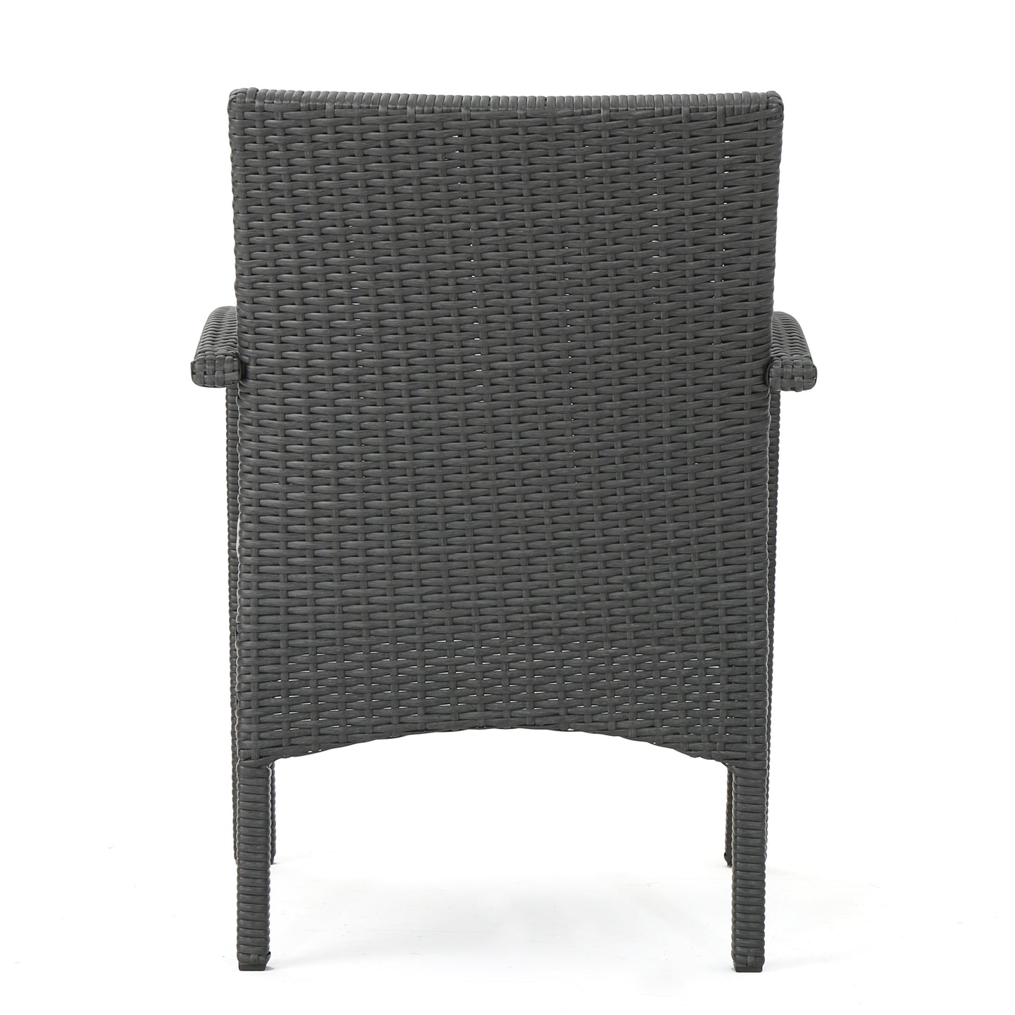 Otto Outdoor Contemporary Wicker Club Chairs with Cushion (Set of 2)