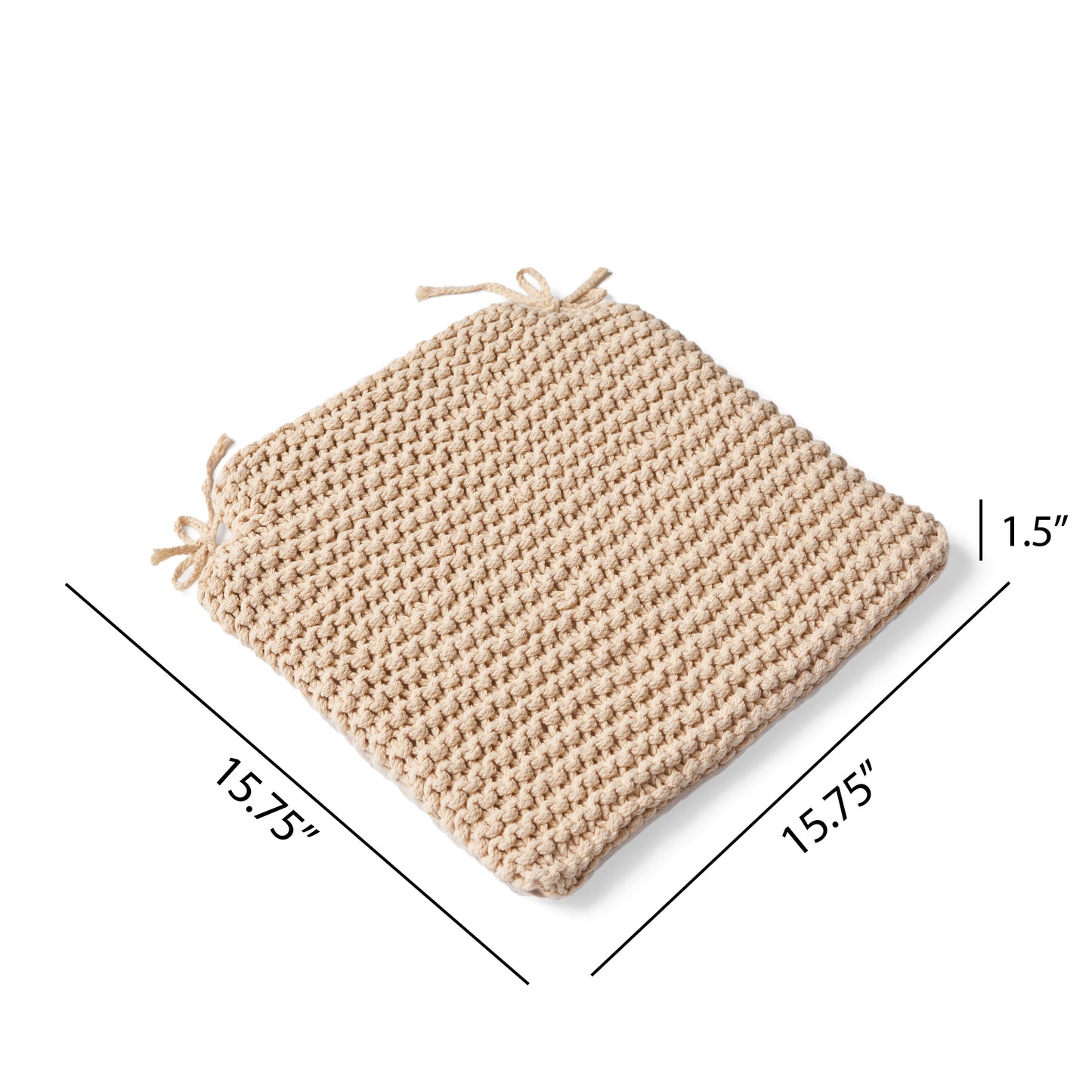 Frank Knitted Cotton Cushion Pad