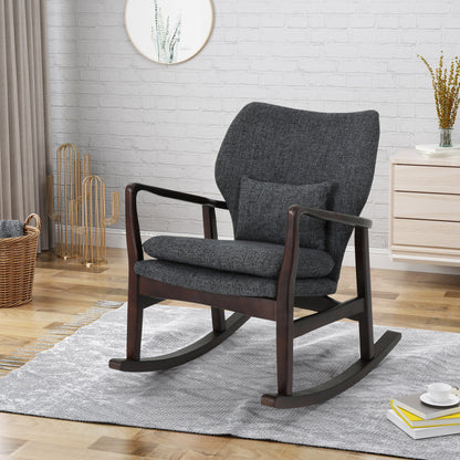 Balen Mid Century Modern Upholstered Rocking Chair