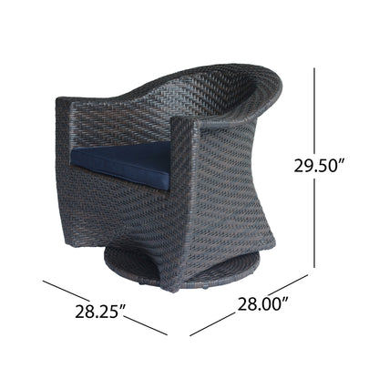 Koch Outdoor Wicher Swivel Chair