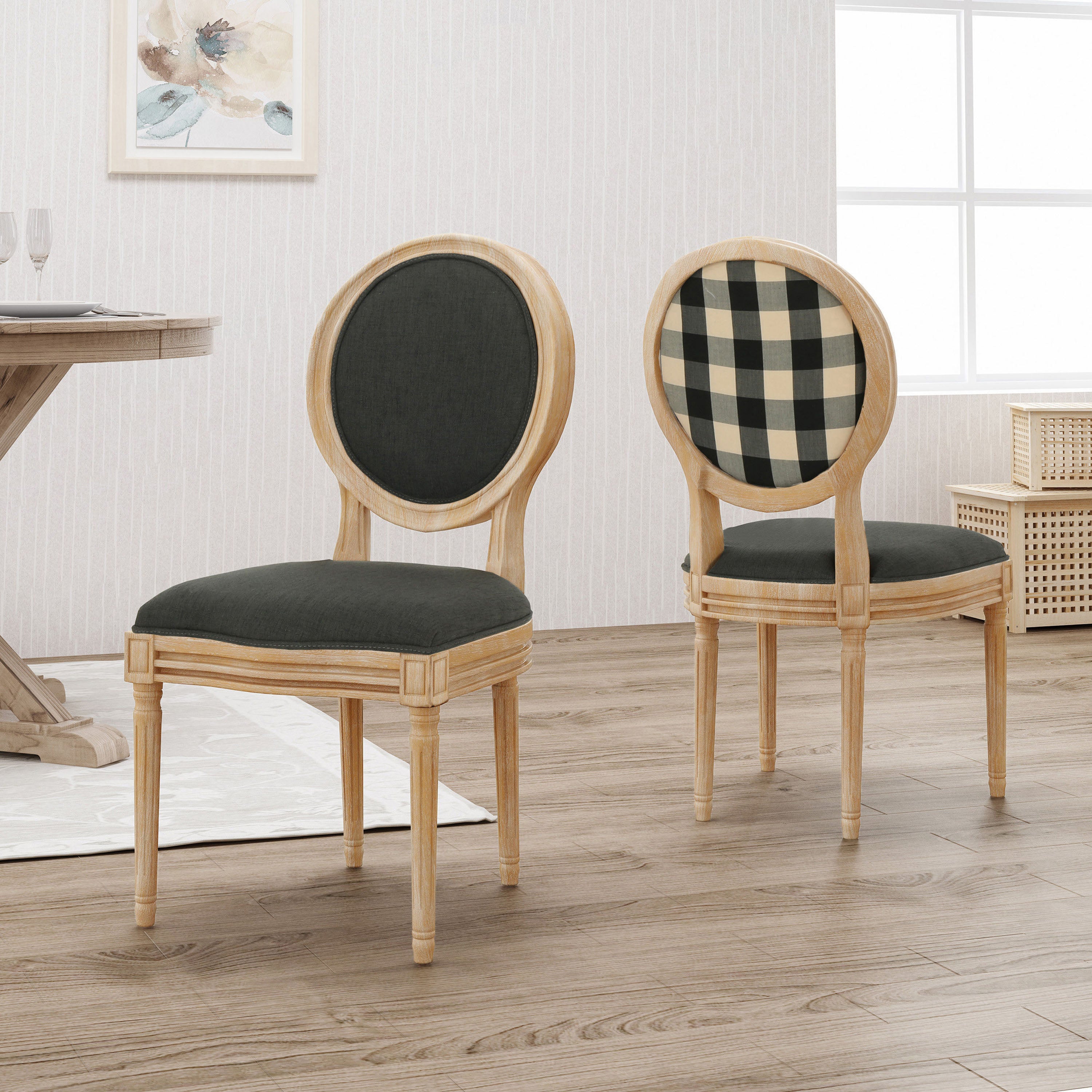 Stene round 2025 upholstered dining chair