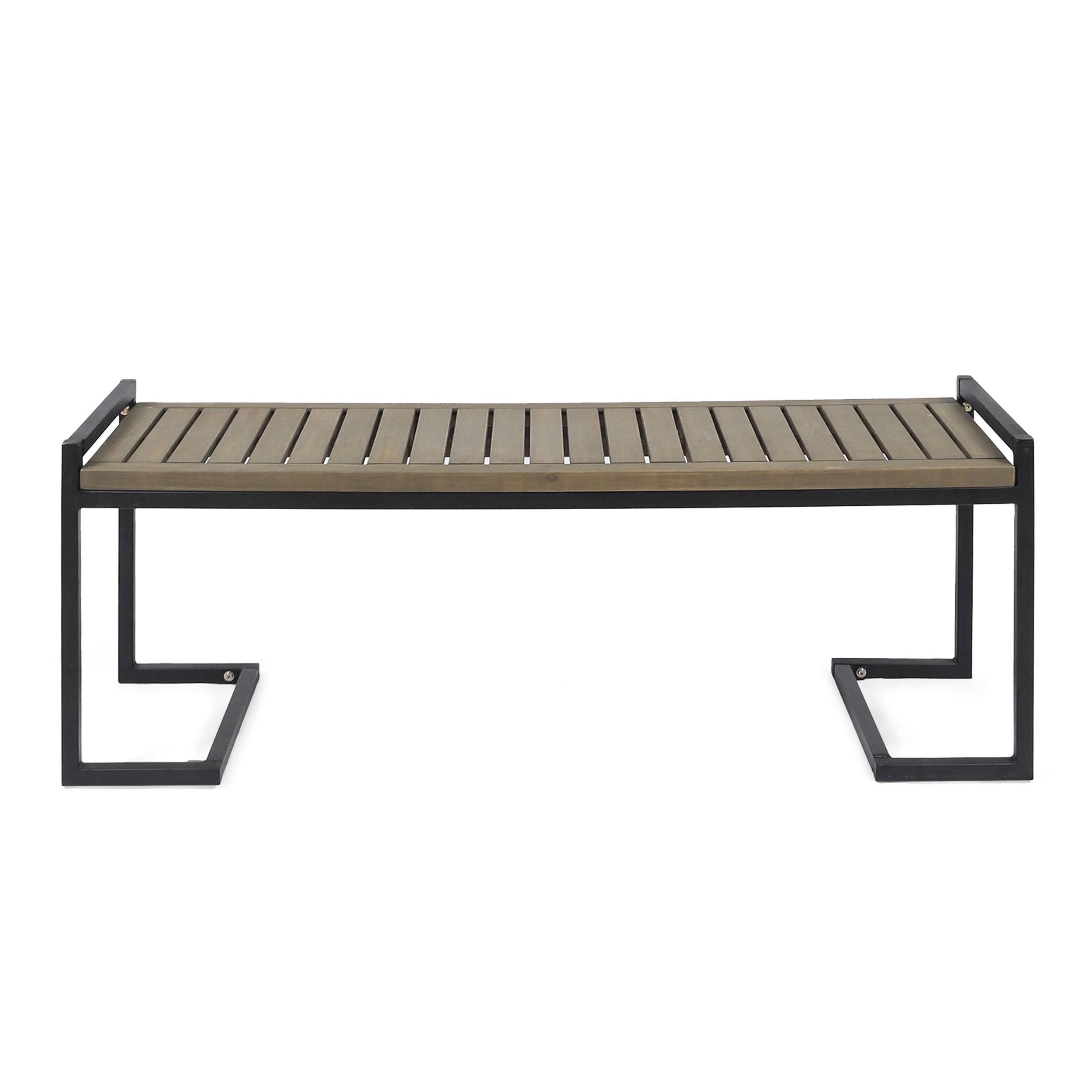 Acacia wood outdoor online bench