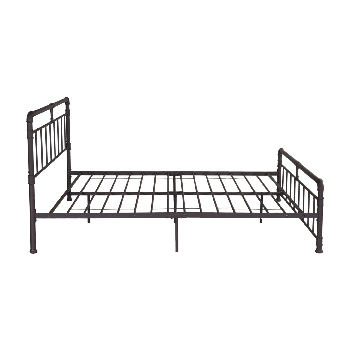 Sally Queen-Size Iron Bed Frame, Minimal, Industrial