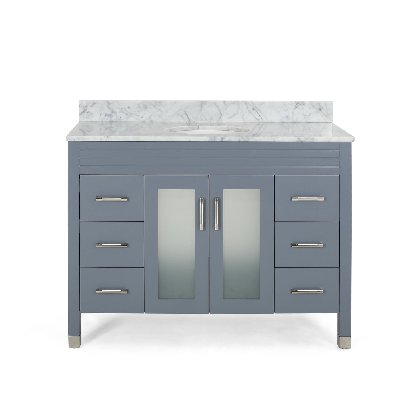 Holdame Contemporary 48" Wood Bathroom Vanity (Counter Top Not Included)