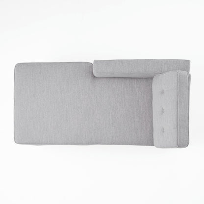 Grace Contemporary Fabric Chaise Daybed with Button Accents
