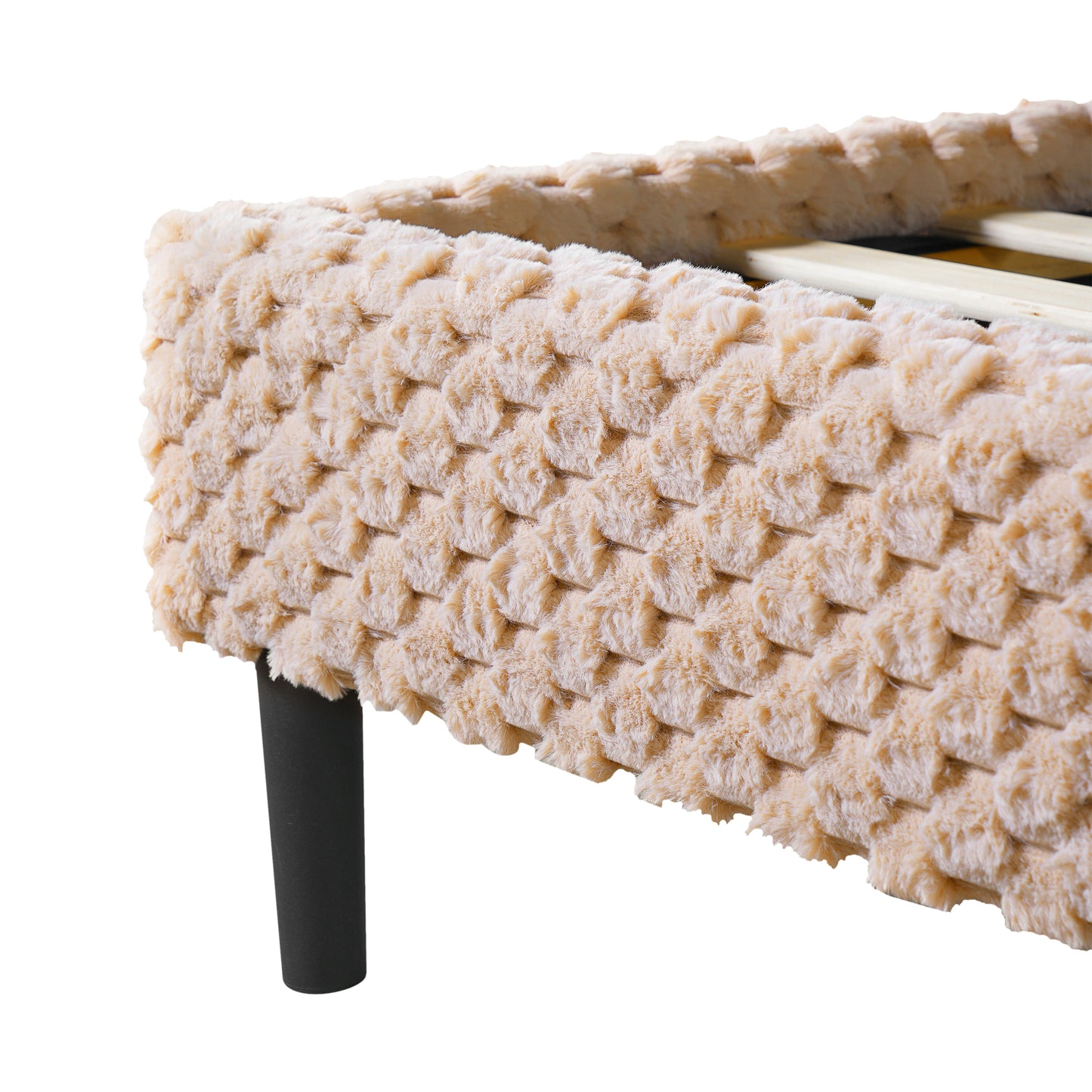 Fessil Simple Modern Plush Soft Bed Comfortable Backrest Bedroom Bed