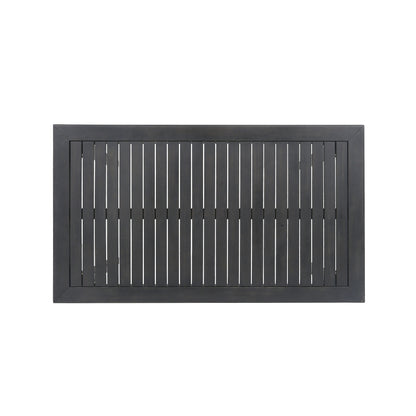 Elizabeth Outdoor 45" Rectangular 3 Piece Wood and Wicker Bar Height Set