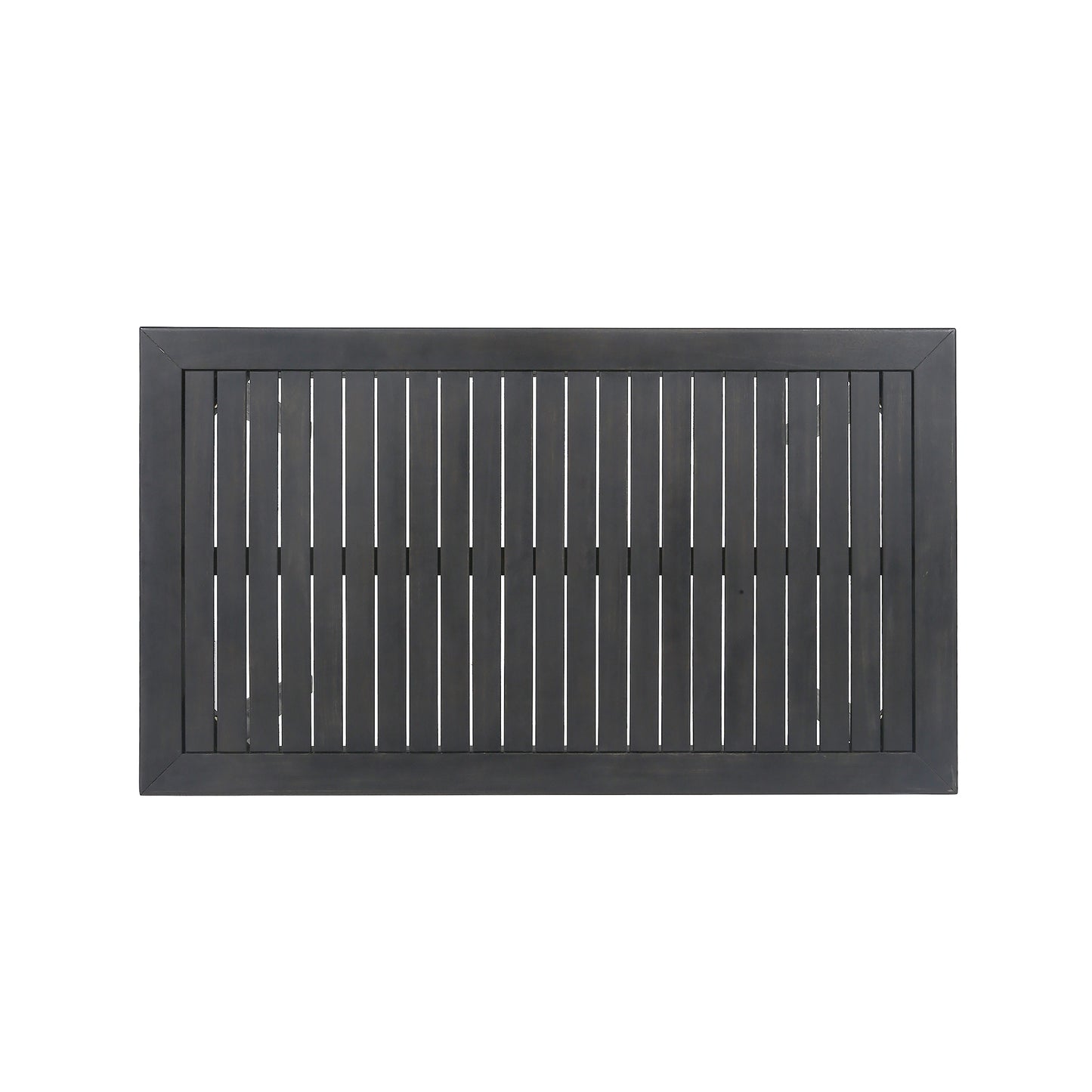 Teresa Outdoor Minimalist Acacia Wood Rectangle Bar Table