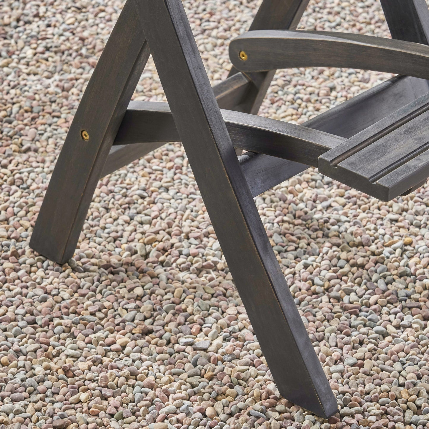 Elizabeth Outdoor Folding Acacia Wood Barstools (Set of 4)