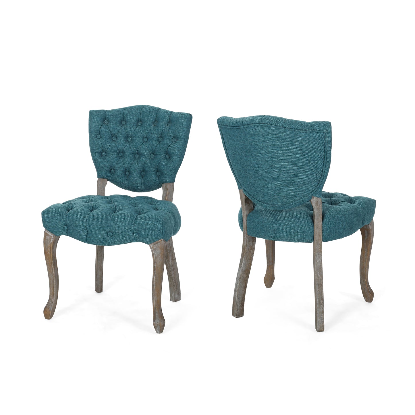 Case Tufted Dining Chair with Cabriole Legs (Set of 2)