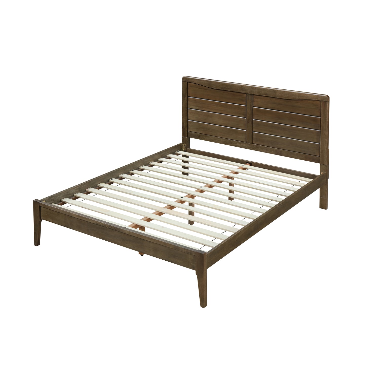 Stacey Rustic Wooden Queen Platform Bed