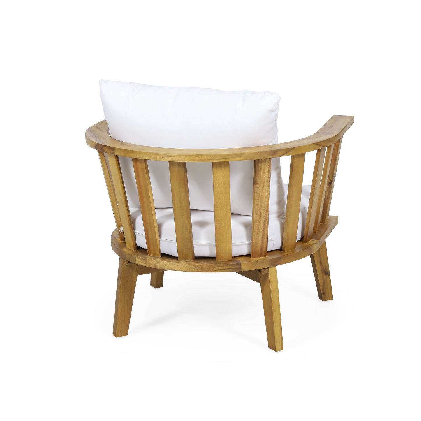 Heloise Outdoor Acacia Wood 2 Seater Club Chairs and Side Table Set
