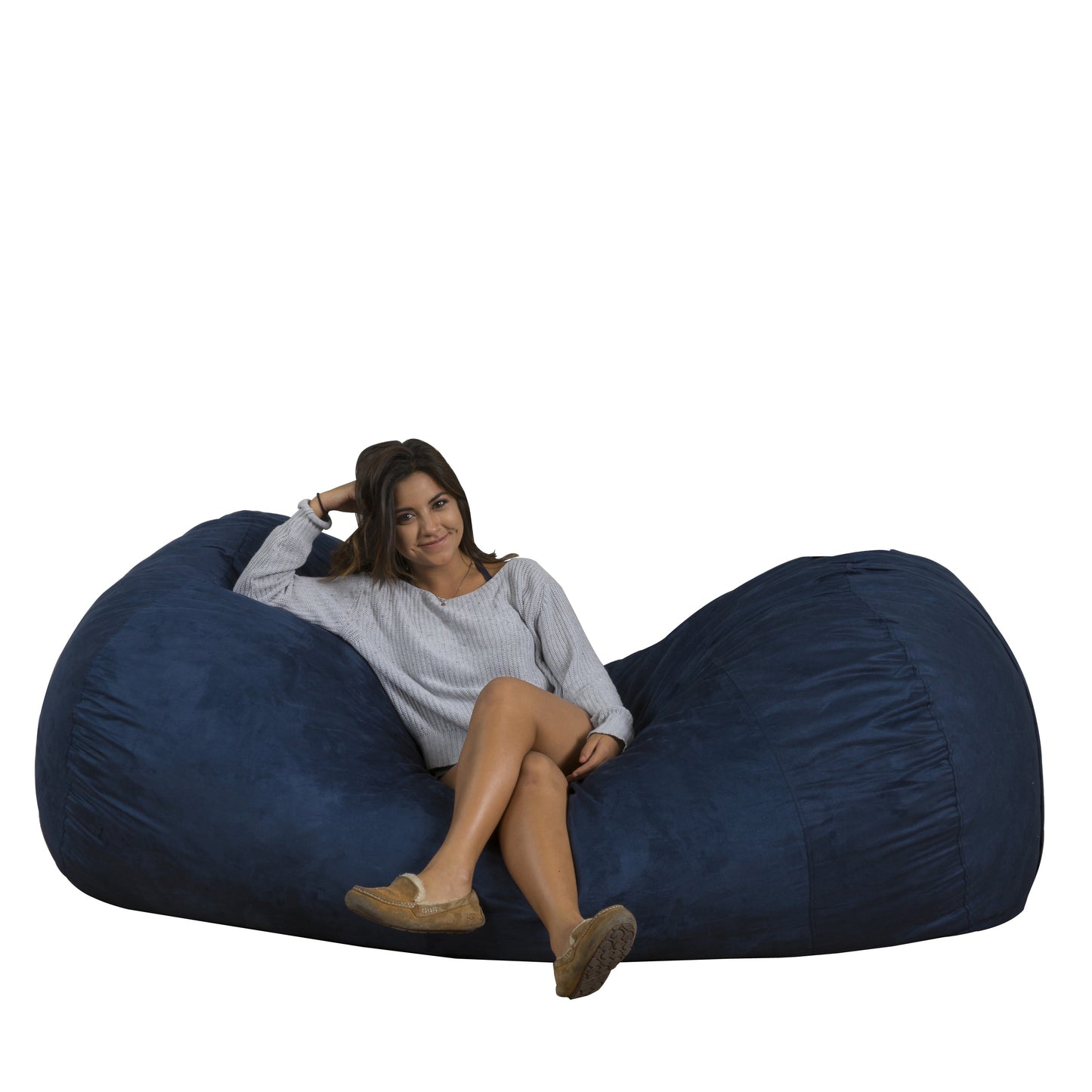 Thanvi Traditional 8 Foot Suede Bean Bag (Cover Only)