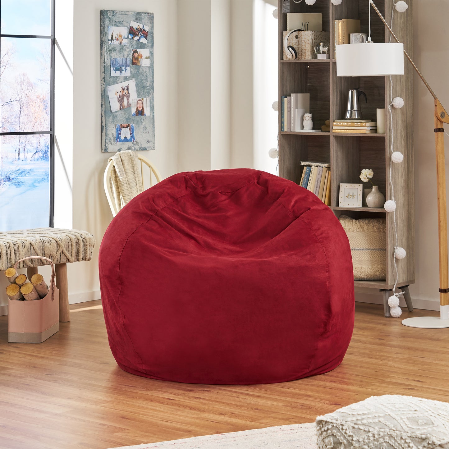 Violetta Traditional 5 Foot Suede Bean Bag (Cover Only)