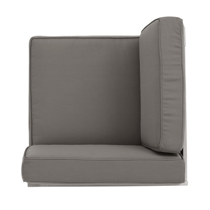 Melissa Outdoor 11 Seater Aluminum U-Shaped Sofa Sectional