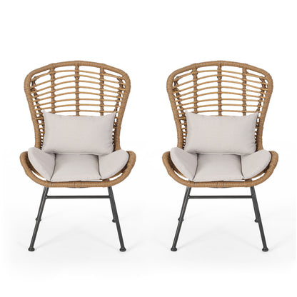 Qearl Outdoor Club Chairs (Set of 2)