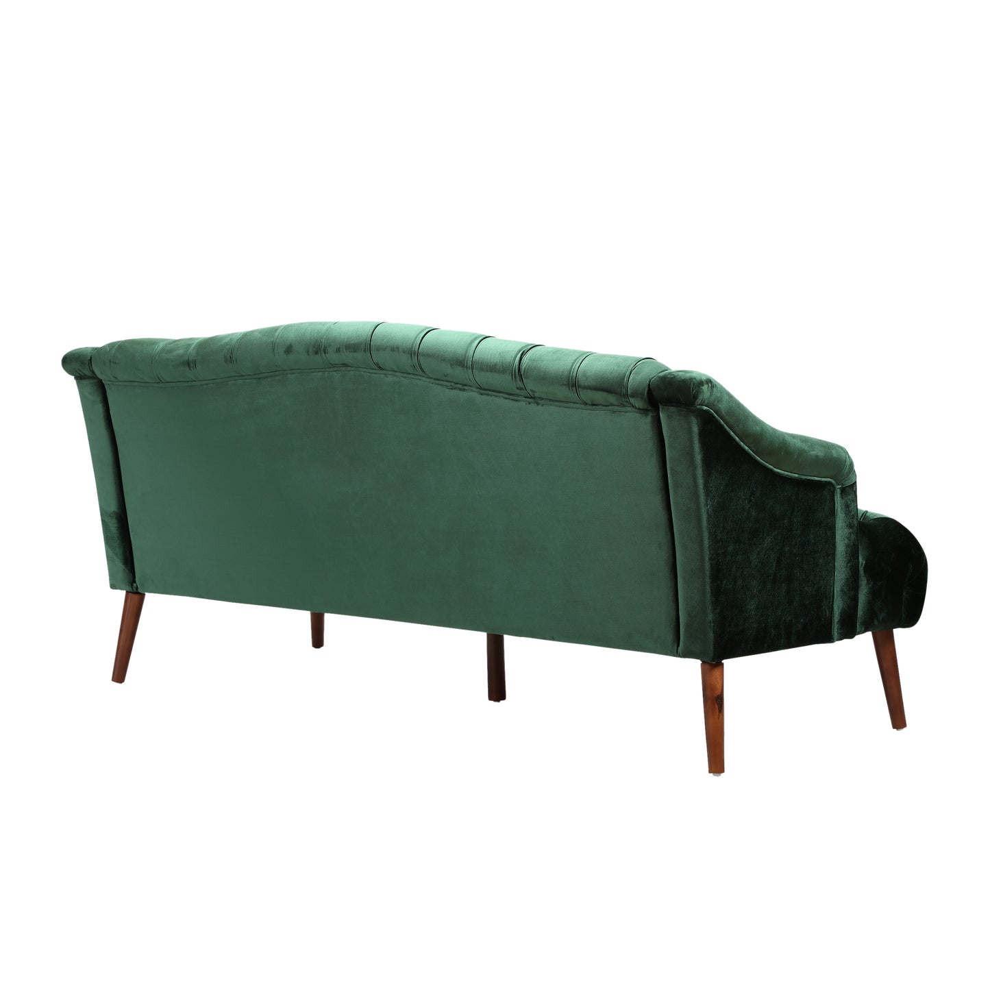 Kayleigh Modern Glam Tufted Velvet 3 Seater Sofa