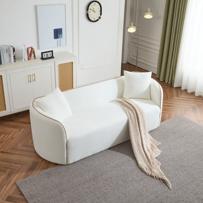 Coralna 82" Curved Sofa,3-Seater,Living Rooms,Bedrooms,Apartment Office