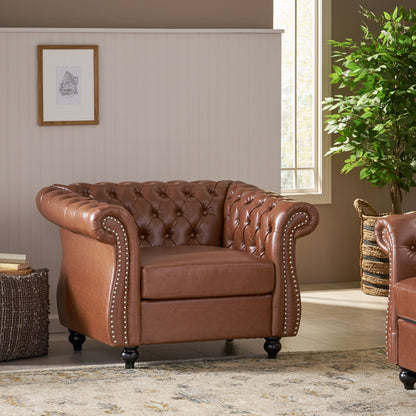 Madelena Traditional Chesterfield Club Chair