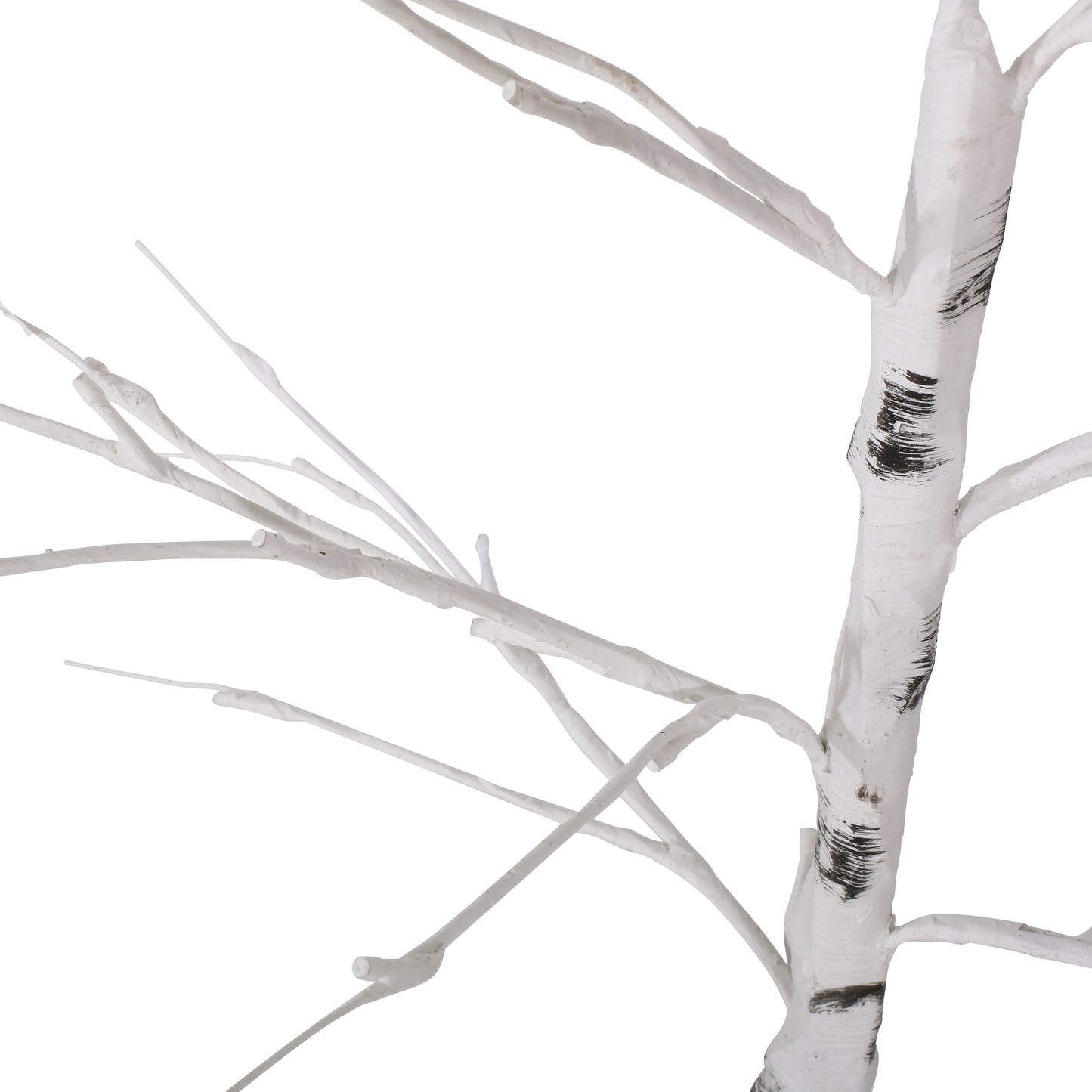 GDF Studio Berwick 4 Foot Pre Lit LED Artificial Twig Birch Tree, White  Lights 