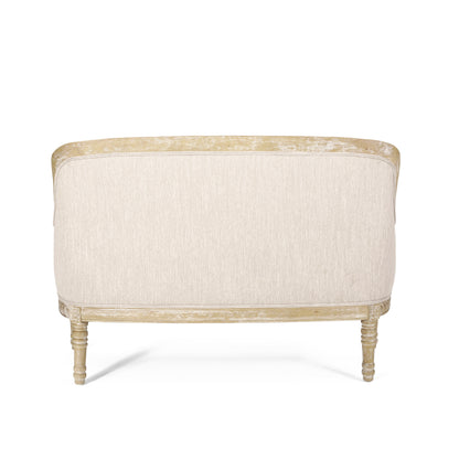 Alton French Country Fabric Upholstered Loveseat