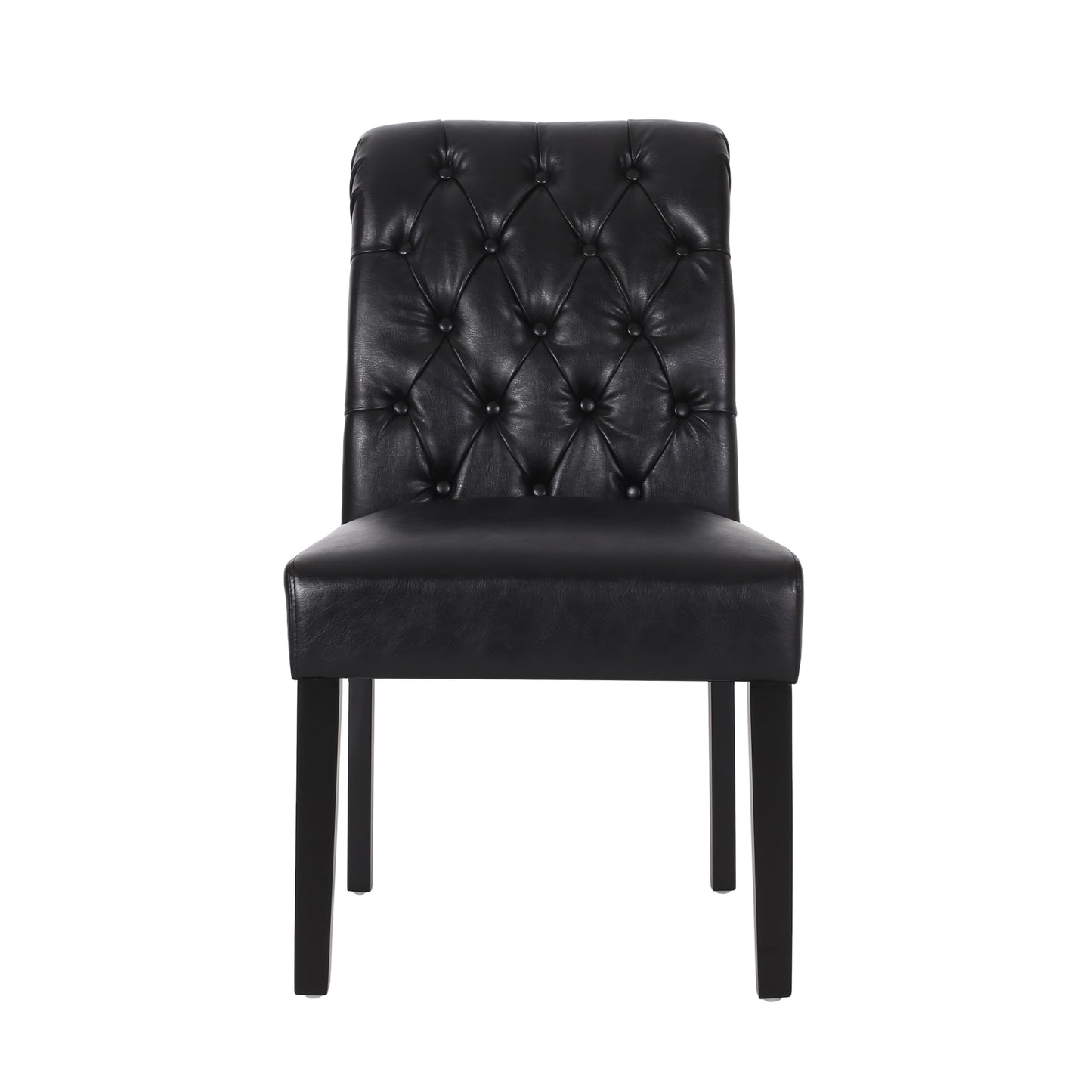 Emerson Contemporary Tufted Rolltop Dining Chairs, Set of 4