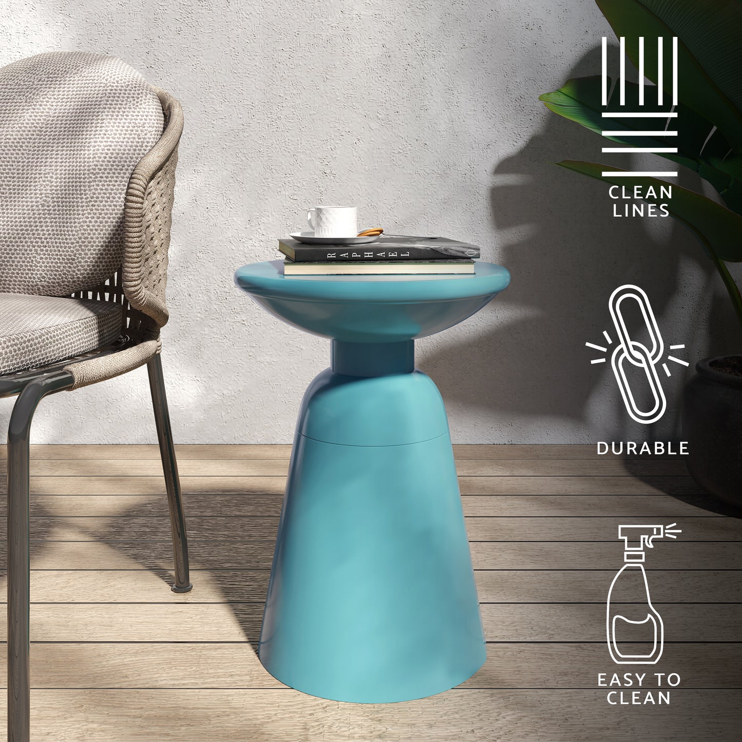 Soto Outdoor Metal Side Table