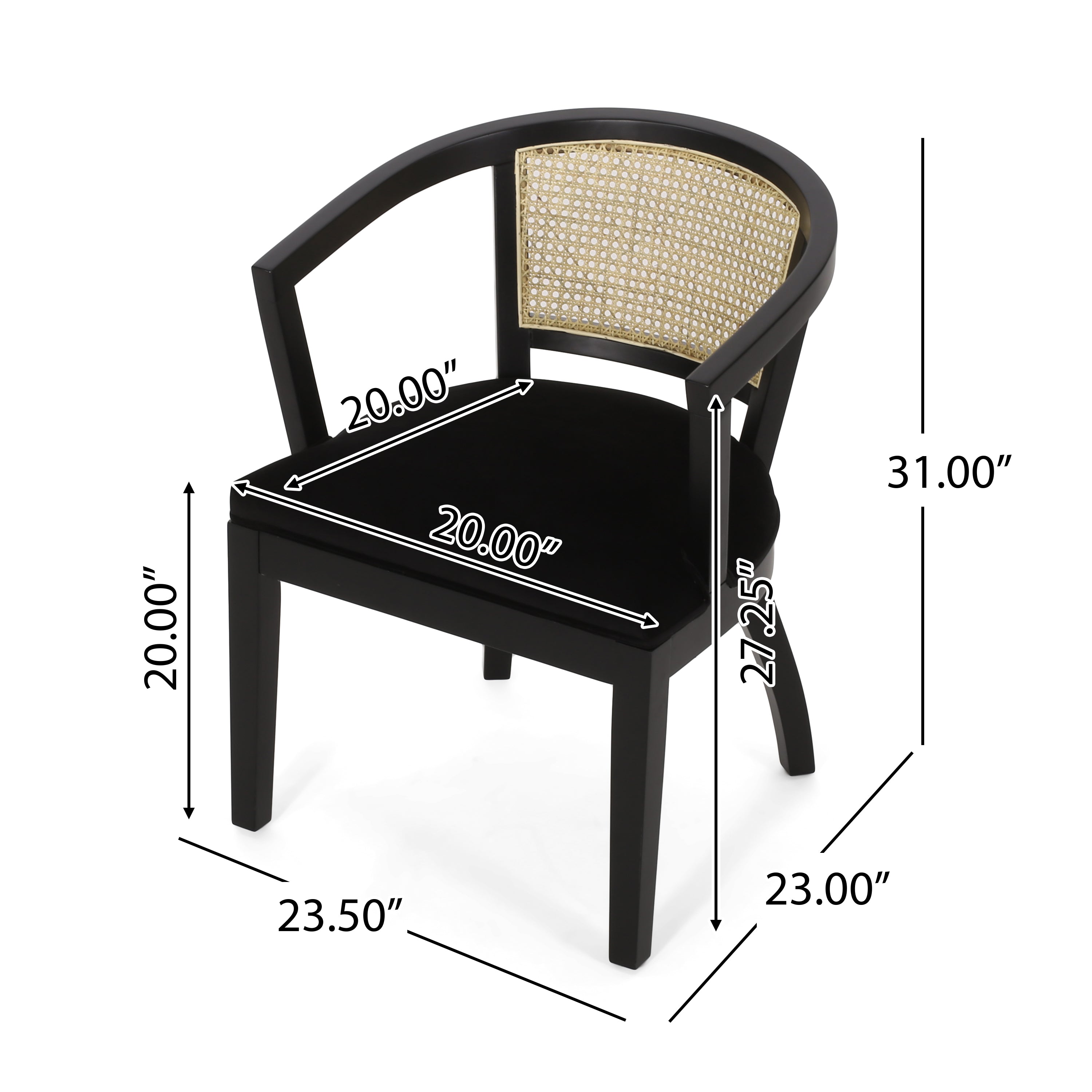 Cane discount plastic chairs