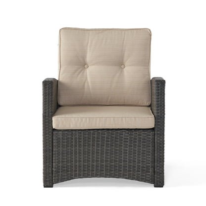 Nikki Outdoor Wicker Club Chair with Cushions