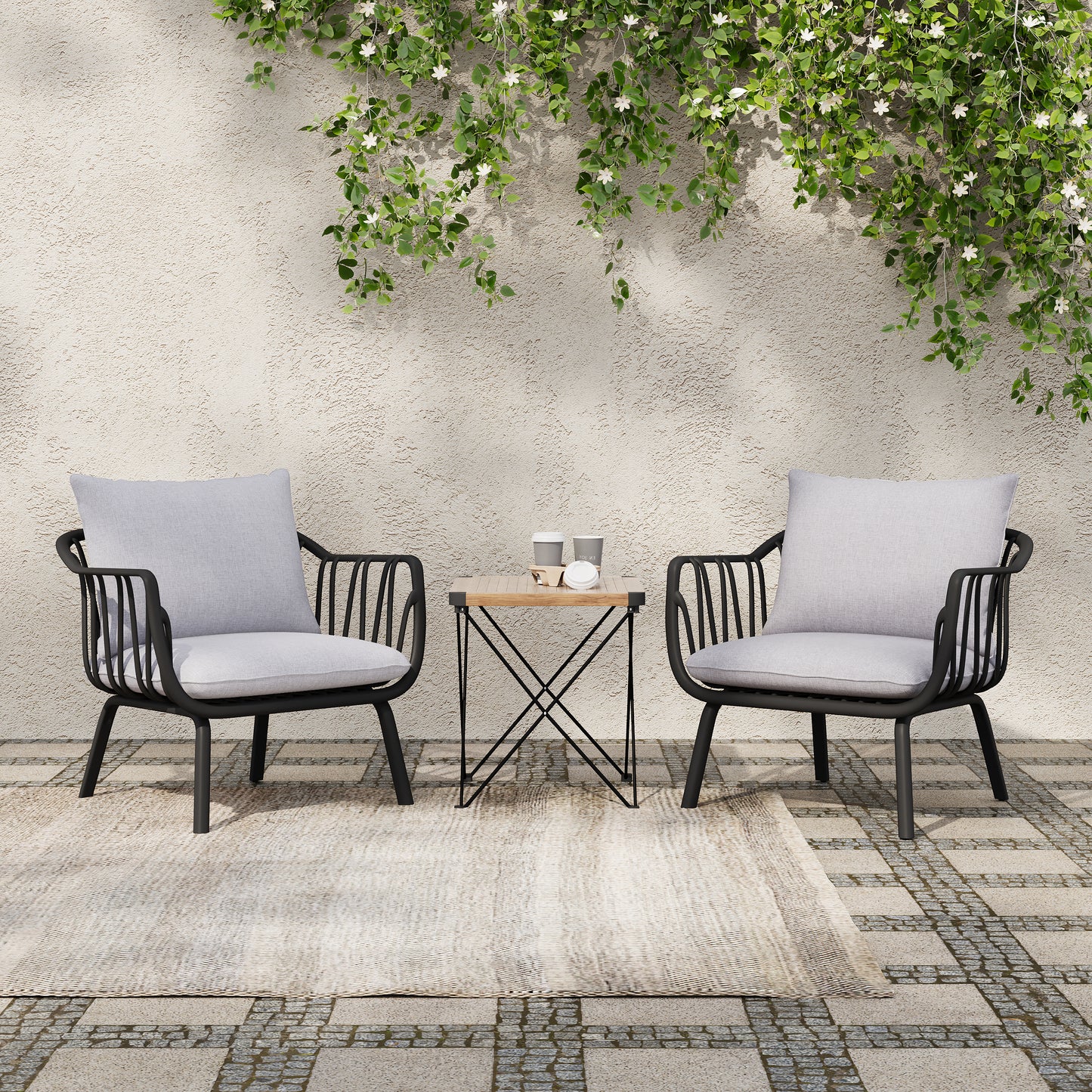 Larla Modern Indoor & Outdoor Patio Club Chairs