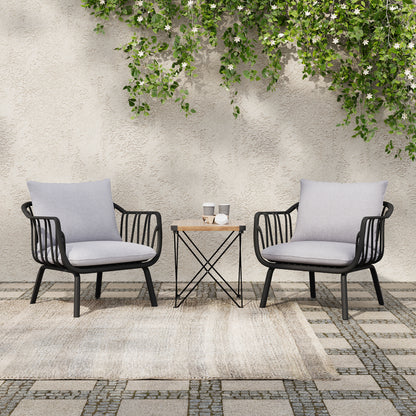 Larla Modern Indoor & Outdoor Patio Club Chairs