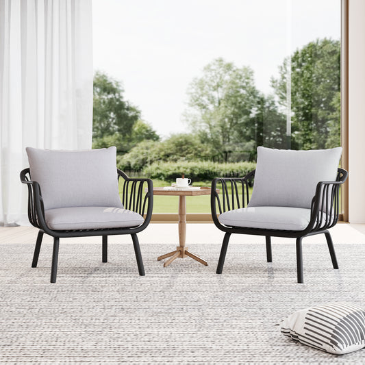 Larla Modern Indoor & Outdoor Patio Club Chairs