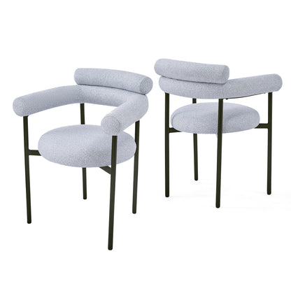 Jornic Modern Arm Upholstered Dining Chair