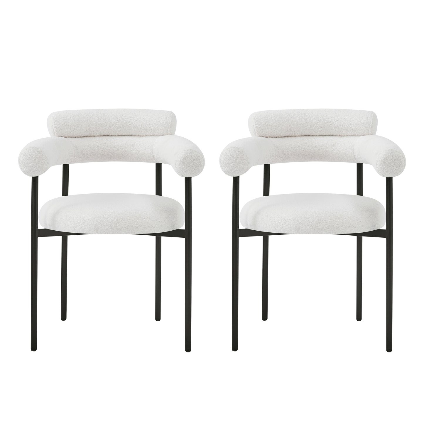 Jornic Modern Arm Upholstered Dining Chair