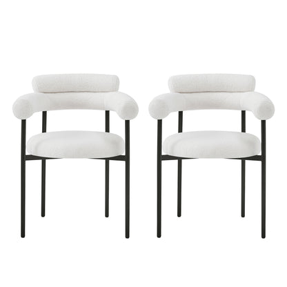 Jornic Modern Arm Upholstered Dining Chair